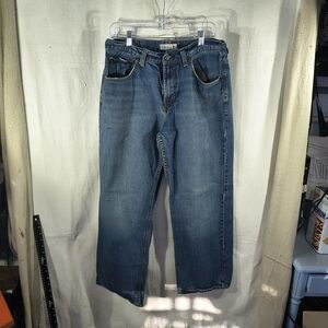 Men's Size 34 X 30 Bull Head Hammonds Loose Fit Distressed Denim Jeans